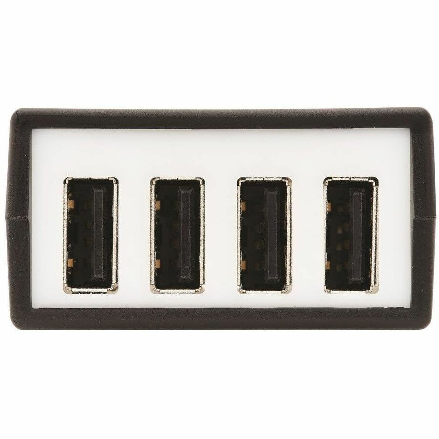 Eaton Tripp Lite Series 4-Port USB over Cat5/Cat6 Extender Kit with Power over Cable - USB 2.0, Up to 164.04 ft. (50M), Black, TAA