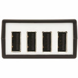 Eaton Tripp Lite Series 4-Port USB over Cat5/Cat6 Extender Kit with Power over Cable - USB 2.0, Up to 164.04 ft. (50M), Black, TAA