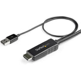 StarTech.com 2m (6ft) HDMI to DisplayPort Cable 4K 30Hz - Active HDMI 1.4 to DP 1.2 Adapter Cable with Audio - USB Powered Video Converter