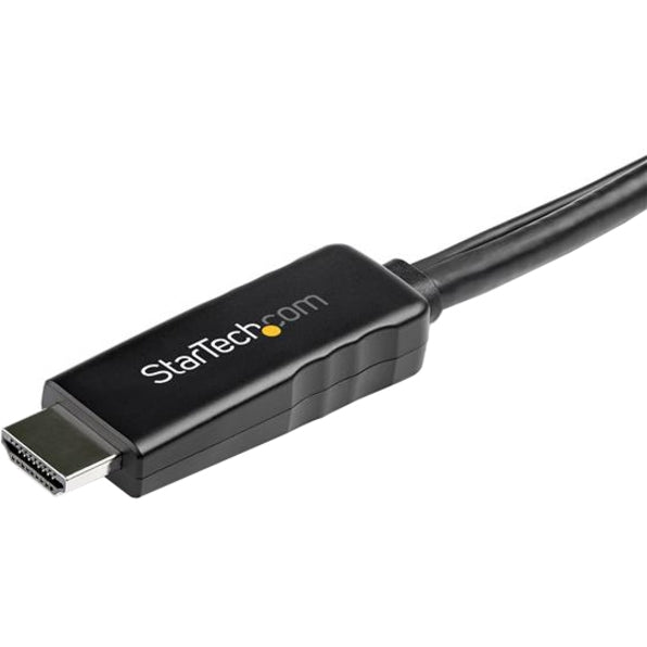 StarTech.com 2m (6ft) HDMI to DisplayPort Cable 4K 30Hz - Active HDMI 1.4 to DP 1.2 Adapter Cable with Audio - USB Powered Video Converter
