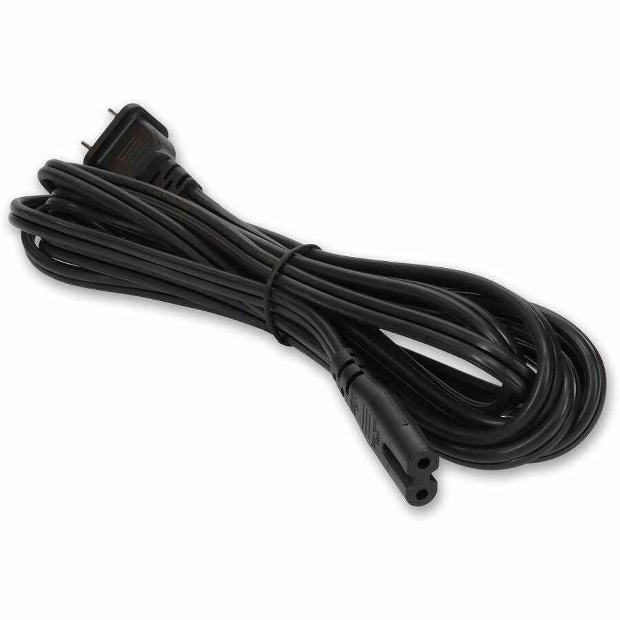 AddOn 10ft NEMA 1-15P Male to C7 Female 18AWG 100-250V at 10A Black Power Cable