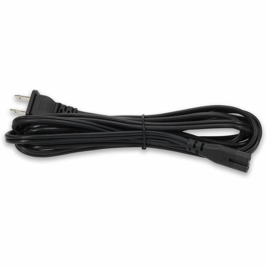 AddOn 10ft NEMA 1-15P Male to C7 Female 18AWG 100-250V at 10A Black Power Cable