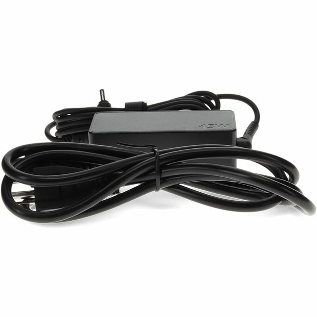 AddOn Lenovo&reg; GX20L23044 Compatible 45W 20V at 2.25A Black 4.0 mm x 1.7 mm Laptop Power Adapter and Cable