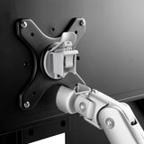 Atdec full motion dynamic monitor arm wall mount - Flat and Curved up to 32in - VESA 75x75, 100x100