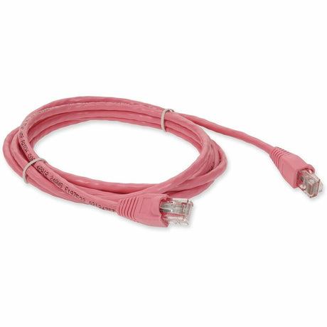 AddOn 7ft RJ-45 (Male) to RJ-45 (Male) Straight Pink Cat5e UTP PVC Copper Patch Cable