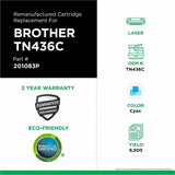 Clover Imaging Remanufactured Extra High Yield Cyan Toner Cartridge for Brother TN436C