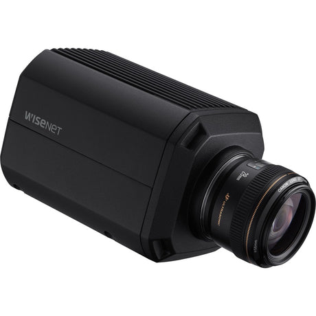Wisenet TNB-9000 33.2 Megapixel Indoor/Outdoor 8K Network Camera - Color, Monochrome - Box - Black