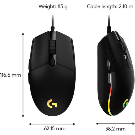 G203 LIGHTSYNC Gmng Mouse Blk