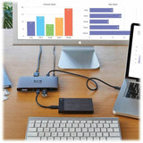 Eaton Tripp Lite Series Thunderbolt 3 Dock w USB-C Compatibility, Dual Display - 8K DisplayPort, USB 3.2 Gen 2 10G, USB-A/C Hub, Memory Card, GbE, 60W Charging