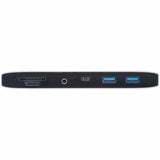 Eaton Tripp Lite Series Thunderbolt 3 Dock w USB-C Compatibility, Dual Display - 8K DisplayPort, USB 3.2 Gen 2 10G, USB-A/C Hub, Memory Card, GbE, 60W Charging