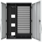 Rocstor Volt CW12 Slim Wall Mount Charing Station - Up to 12 Device - Intelligent Power A/C Charging Cabinet for iPad&reg;, MacBook&reg; Air, MacBook&reg; Pro, Samsung&reg; Galaxy&reg;, Chromebook&reg;, Tablets and Notebook up to 13.3" Display - Overall S