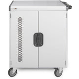 Rocstor Volt V32 Charging Cart with Intelligent Power Charging - Up to 32 Device - Intelligent Power Charging Cart for Notebooks, Chromebook&reg;, MacBook&reg;, and Macbook&reg; Pro - 3 Shelves - 4 Heavy Duty 5" Medical Grade Casters - Steel Construction-