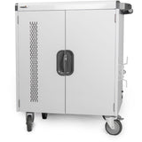 Rocstor Volt V32 Charging Cart with Intelligent Power Charging - Up to 32 Device - Intelligent Power Charging Cart for Notebooks, Chromebook&reg;, MacBook&reg;, and Macbook&reg; Pro - 3 Shelves - 4 Heavy Duty 5" Medical Grade Casters - Steel Construction-