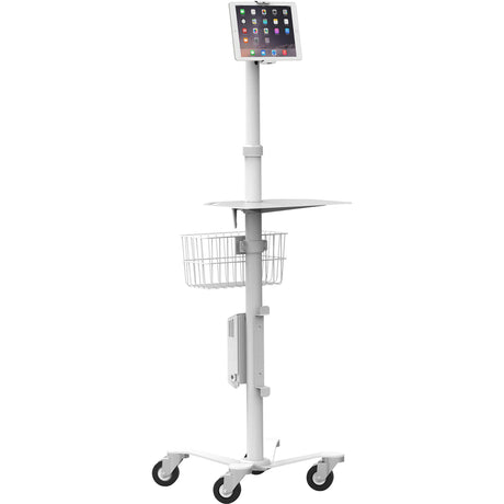 Compulocks Universal Tablet Cling Medical Rolling Kiosk White