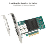 SIIG Dual Port 10G SFP+ Ethernet Network PCI Express
