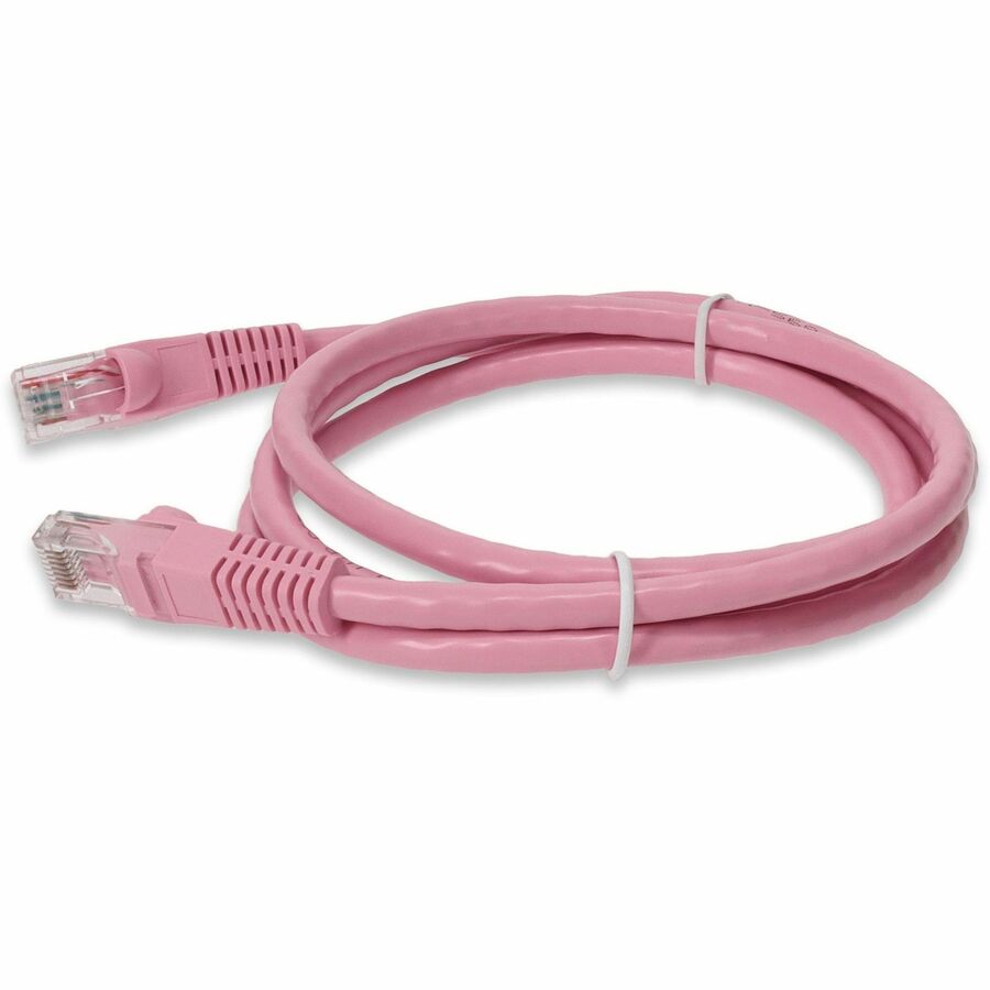 AddOn 4ft RJ-45 (Male) to RJ-45 (Male) Straight Pink Cat6 UTP PVC Copper Patch Cable