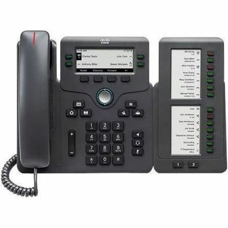 Cisco 6821 IP Phone - Corded - Corded - Wall Mountable