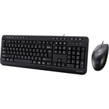 Adesso Antimicrobial Multimedia Desktop Keyboard and Mouse Combo