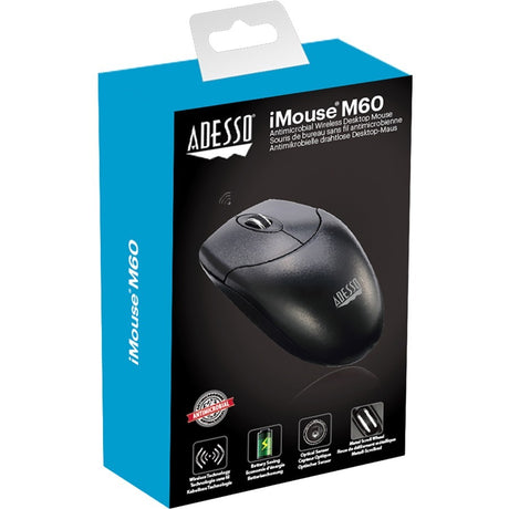 Adesso Antimicrobial Wireless Desktop Mouse