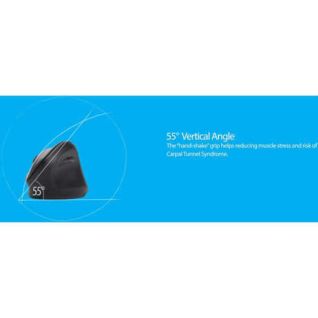 Adesso Antimicrobial Wireless Vertical Ergonomic Mouse