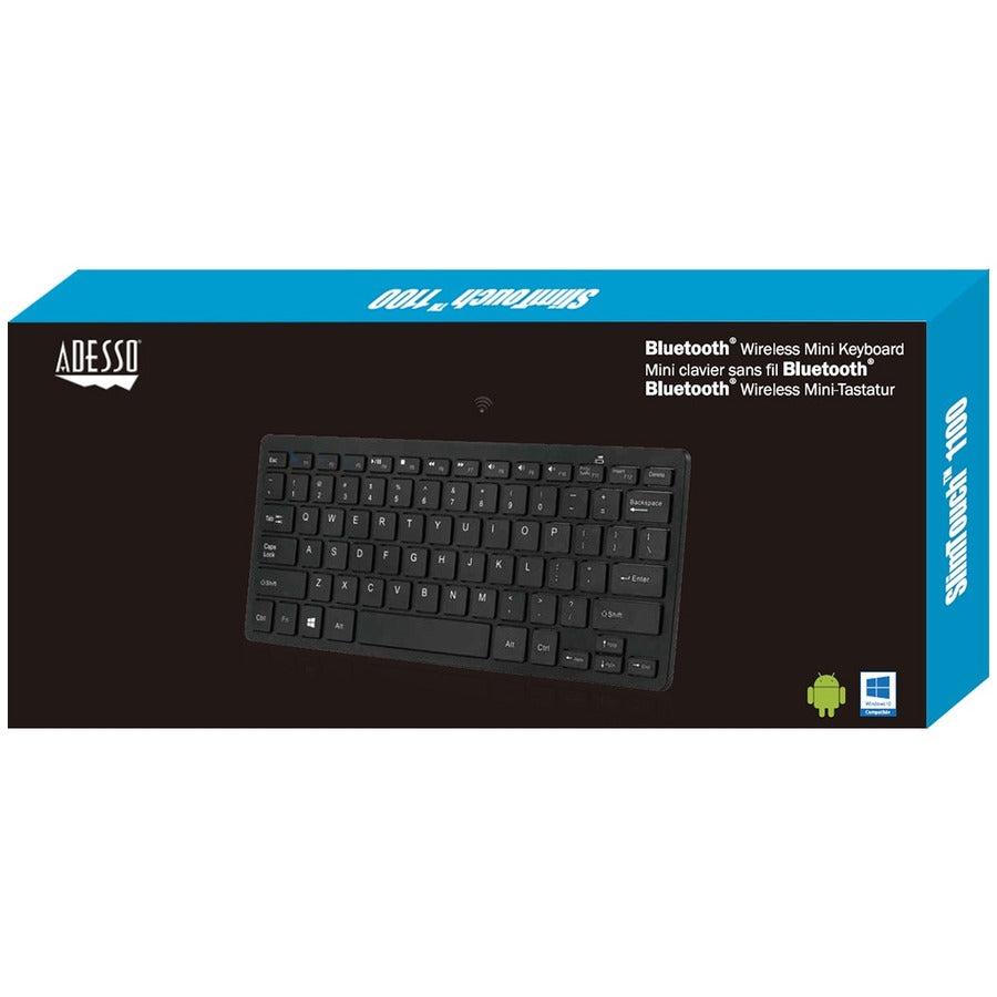 Adesso Bluetooth Wireless SlimTouch Mini Keyboard