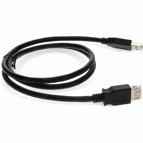 6ft (2m) USB-A 3.0 Male to USB-A 3.0 Female Black Extension Cable