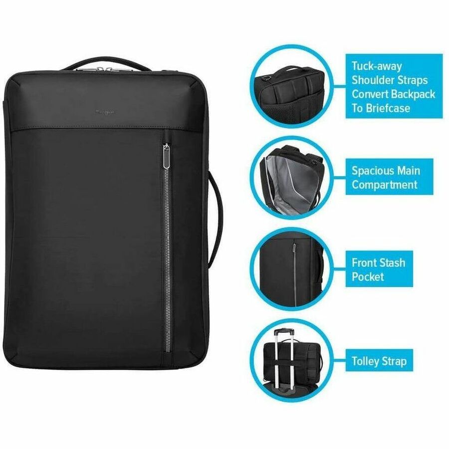 Targus Urban TBB595GL Carrying Case (Backpack) for 15.6" Notebook - Black