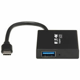 Eaton Tripp Lite Series 4-Port USB-C Hub - USB 3.x Gen 2 (10Gbps), 2x USB-A & 2x USB-C Ports, Thunderbolt 3, Aluminum Housing