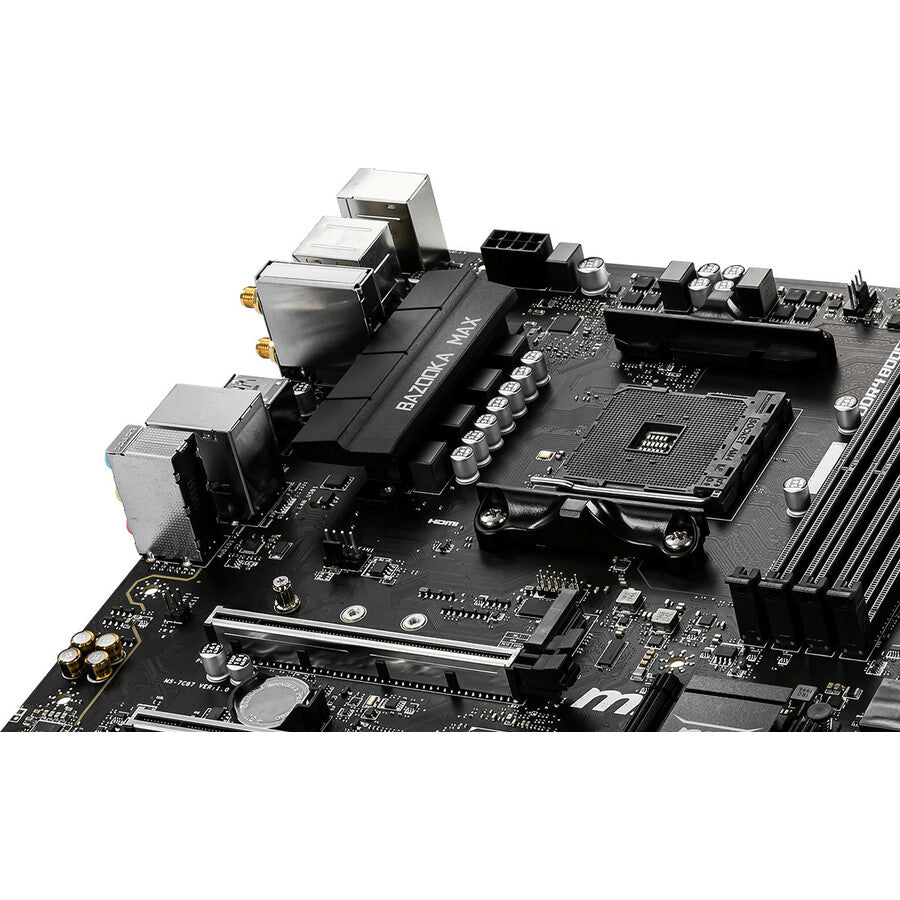 MSI B450M BAZOOKA MAX WIFI Desktop Motherboard - AMD B450 Chipset - Socket AM4 - Micro ATX