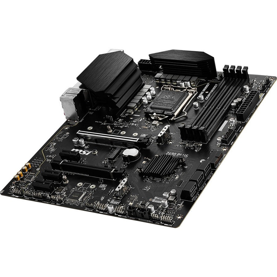 MSI Z490 PLUS Desktop Motherboard - Intel Z490 Chipset - Socket LGA-1200 - Intel Optane Memory Ready - ATX