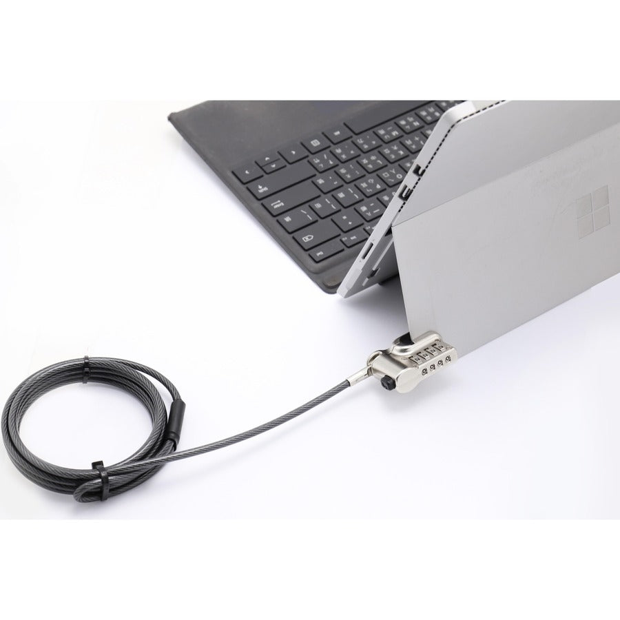 CTA Digital Kickstand Security Grip Cable for Surface Pro and Other Laptop/Tablet Hybrids