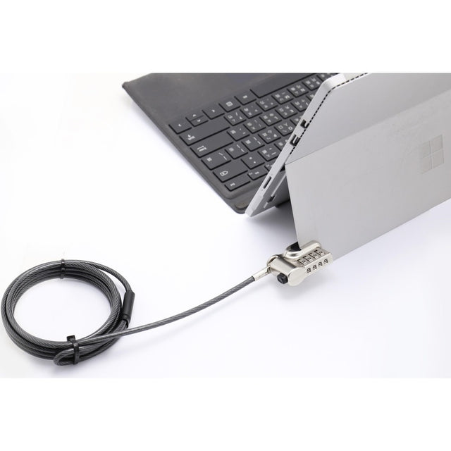 CTA Digital Kickstand Security Grip Cable for Surface Pro and Other Laptop/Tablet Hybrids