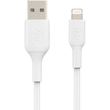 Belkin - Boost Up Charge Usb A To Apple Lightning Cable 10ft - White