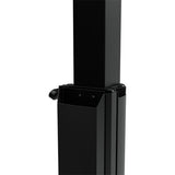 Chief Large Capacity Electric Height-Adjustable Mobile Flat Panel Cart - For Flat Panel Display - Black