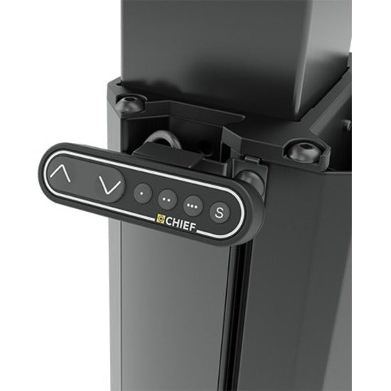 Chief Large Capacity Electric Height-Adjustable Mobile Flat Panel Cart - For Flat Panel Display - Black