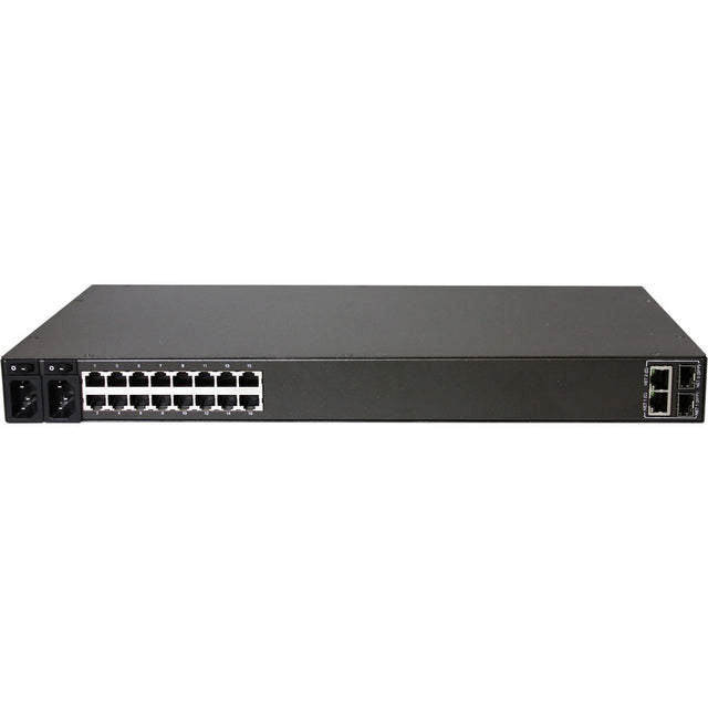 Black Box LES1700 Series Console Server - POTS Modem, Dual 10/100/1000