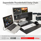 SIIG Thunderbolt 3 to Dual 4K Monitor Docking Station with PD - Titan Ridge