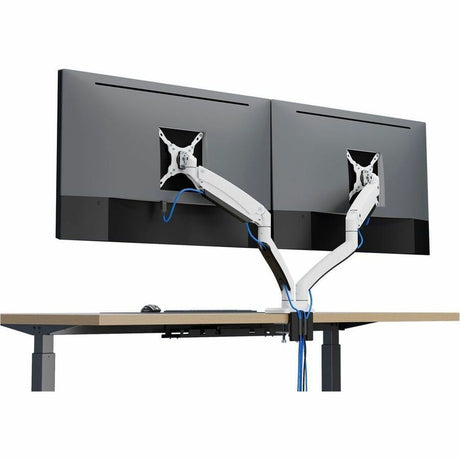 SIIG Dual Monitor Aluminum Heavy Duty Desk Mount with USB and Audio Ports