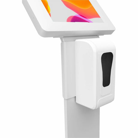 CTA Digital Premium Locking Floor Stand Kiosk with Automatic Soap Dispenser (White)
