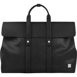 Moshi Treya Convertible Satchel/Backpack - Jet Black, Three-in-one Messenger, Satchel, Briefcase for Laptops up to 13" , Vegan Leather, Removable Clutch, RFID Pocket
