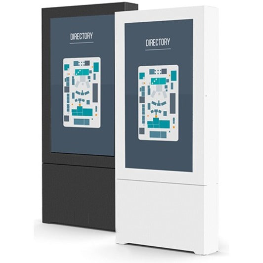 Chief Impact Floor Mounted Kiosk, Portrait 49" White