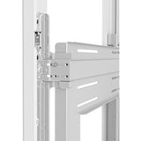 Chief Impact Floor Mounted Back-to-Back Kiosk, Portrait 55" Black