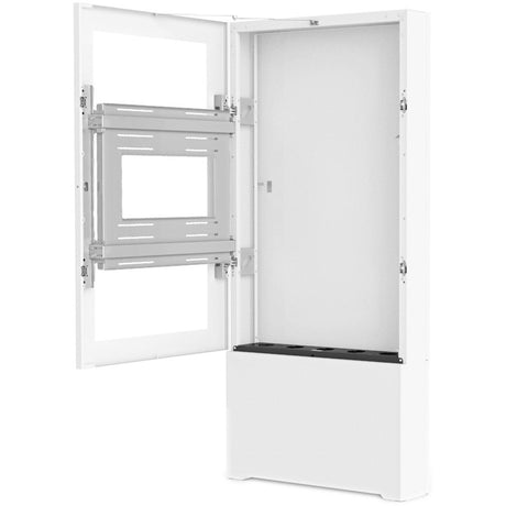 Chief Impact Floor Mounted Back-to-Back Kiosk, Portrait 55" White