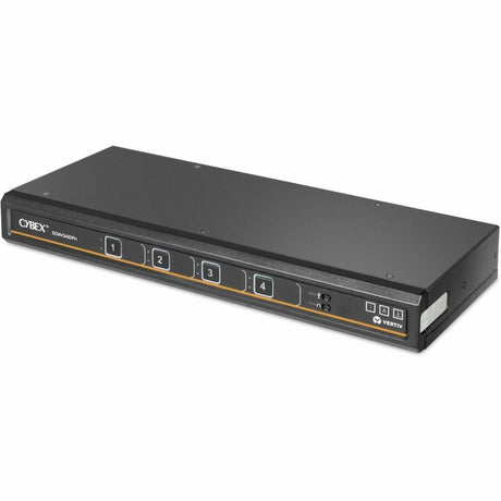 Vertiv Avocent Cybex Secure MultiViewer KVM Switch, 4 Port, Cursor Navigation Switching, NIAP Version 4.0 Certified, TAA Compliant (SCMV245DPH-400)