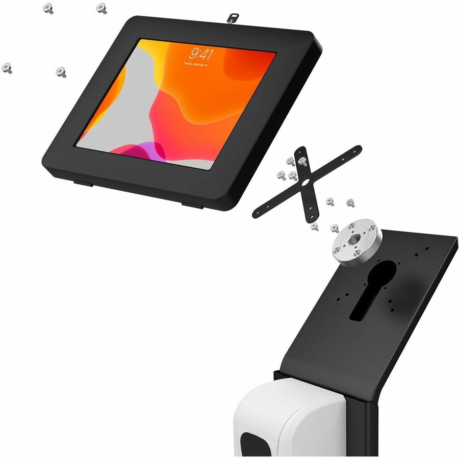 CTA Digital Premium Locking Floor Stand w/ Auto Soap Dispenser for iPad 10 & More