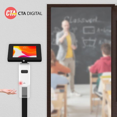 CTA Digital Thin Floor Stand, Dispenser & Security Enclosure - iPad 7-10 Gen & More