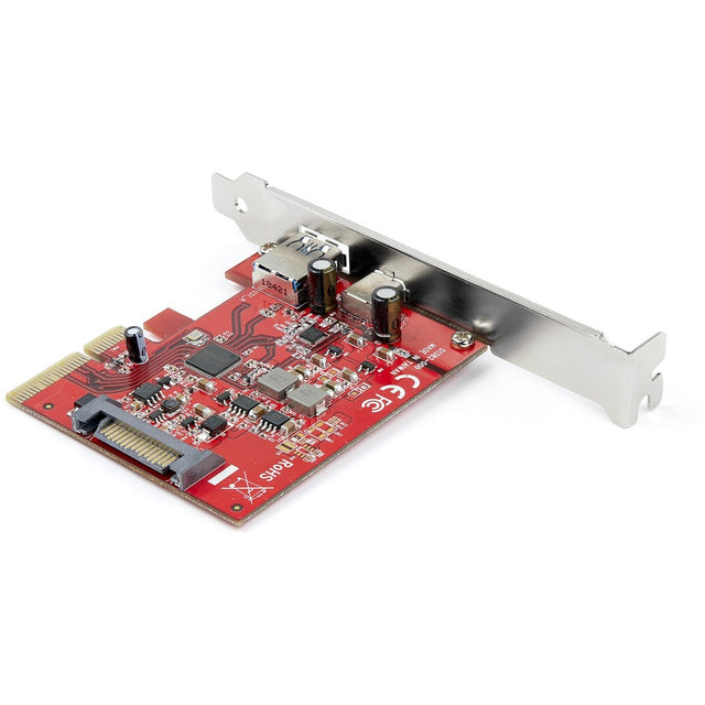 StarTech.com 2-Port 10Gbps USB-A & USB-C PCIe Card Adapter - USB 3.2 Gen 2 PCI Express Expansion Add-On Card - Windows, macOS, Linux