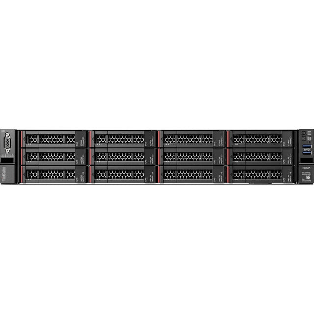 Lenovo ThinkSystem SR655 7Z01A04GNA 2U Rack Server - 1 EPYC 7282 2.40 GHz - 16 GB RAM - Serial ATA/600 Controller