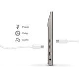 ViewSonic VG1655 15.6 Inch 1080p Portable Monitor with 2 Way Powered 60W USB C, IPS, Eye Care, Dual Speakers, Built-in Stand with Magnetic Cover