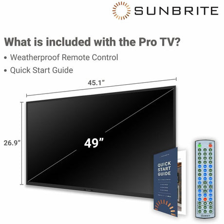 SunBriteTV Pro 2 SB-P2-49-4K 49" Smart LED-LCD TV - 4K UHDTV - High Dynamic Range (HDR) - Powder Coated Aluminum